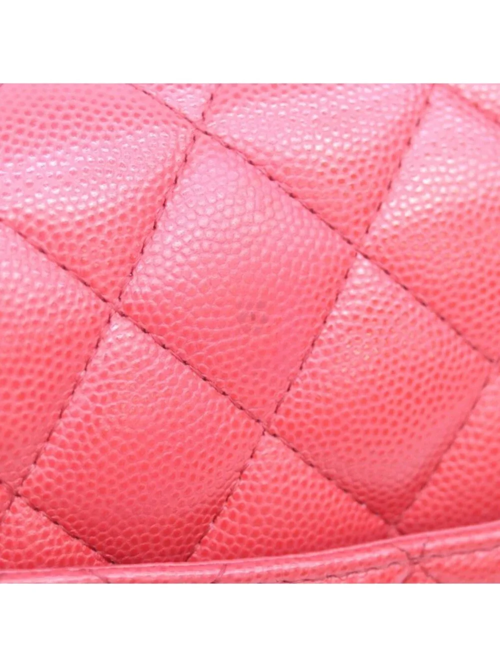 Chanel Red Caviar Gold Quilted 23 Shoulder Bag